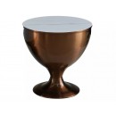 Комплект SIGNAL SALSA (2 стола журнальных) белый/медный 75/38, 50/52,5